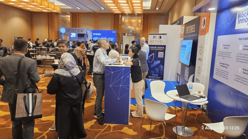 Singapore Blockchain Innovation Programme Booth