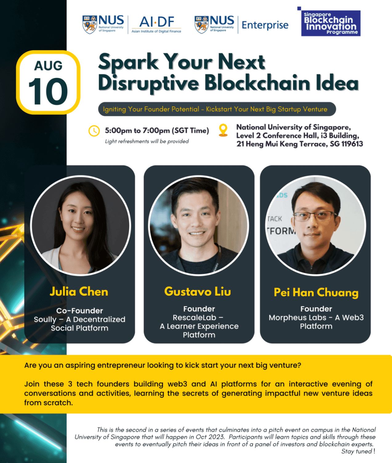 Spark your next disruptive blockchain idea