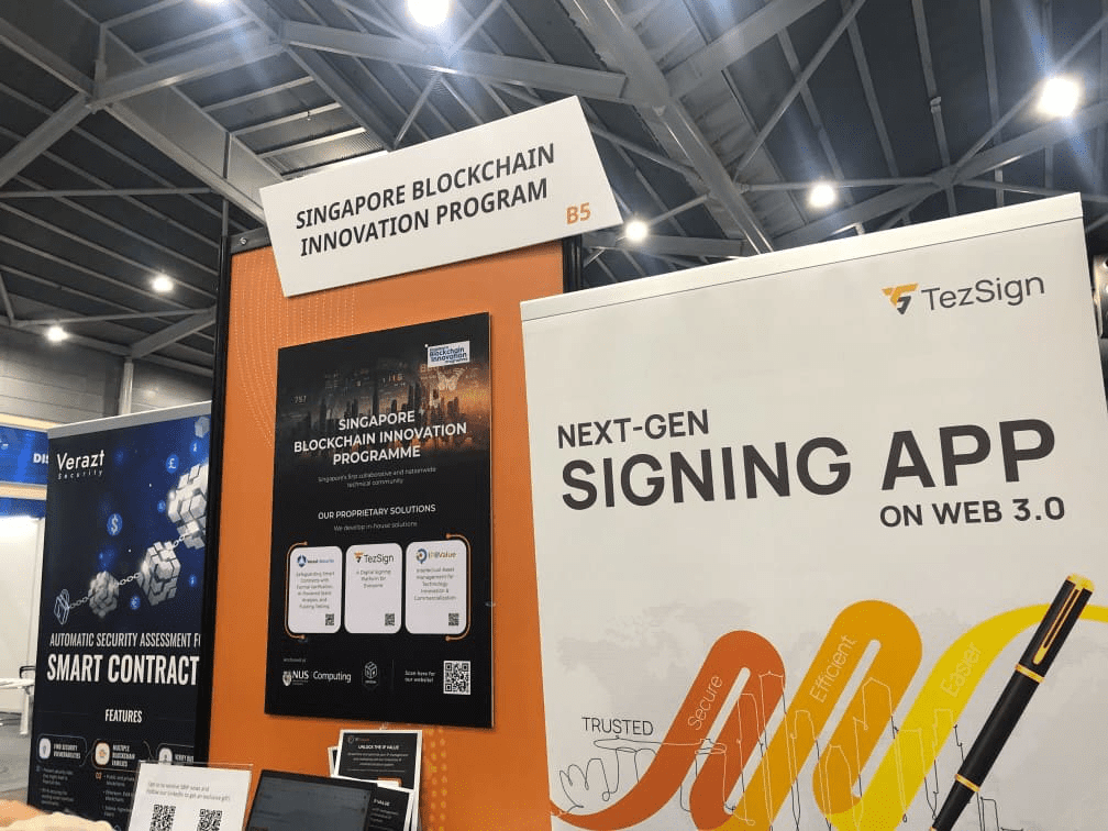 Singapore Blockchain Innovation Programme Booth